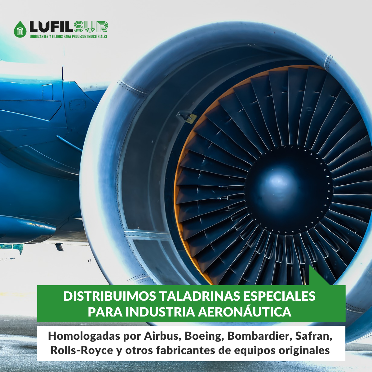 lufilsur distribuye taladrina homologada por el sector aeronáutico