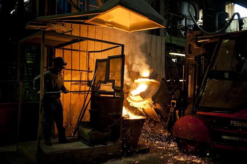 Trabajos de fundición del sector metal